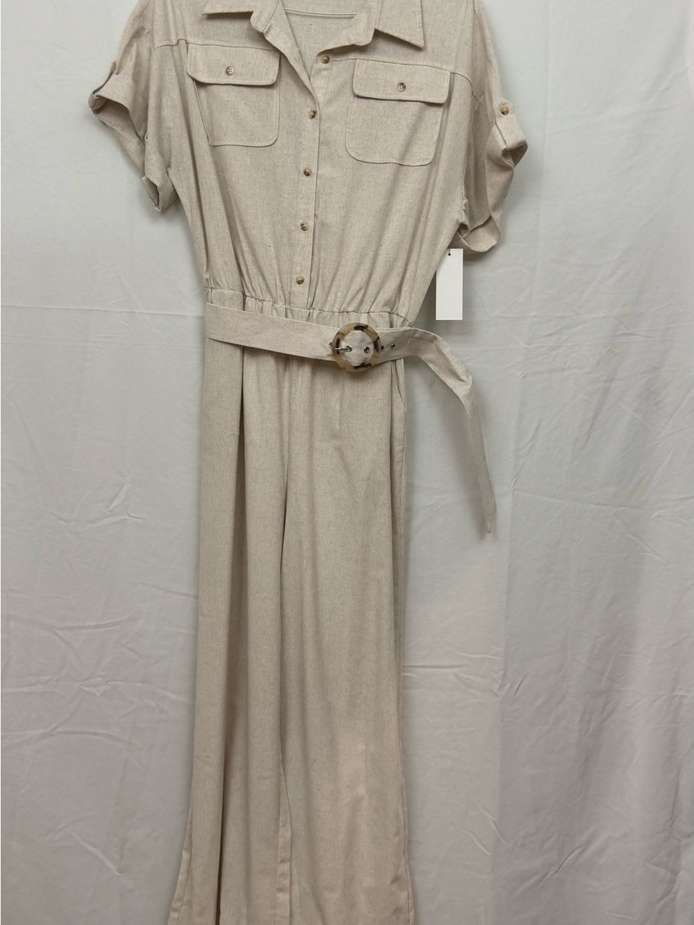 Palms Away by Red Dress Natural Wide Leg Jumpsuit